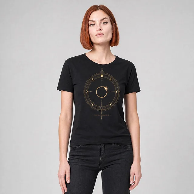 The Diamond Ring Tee on model