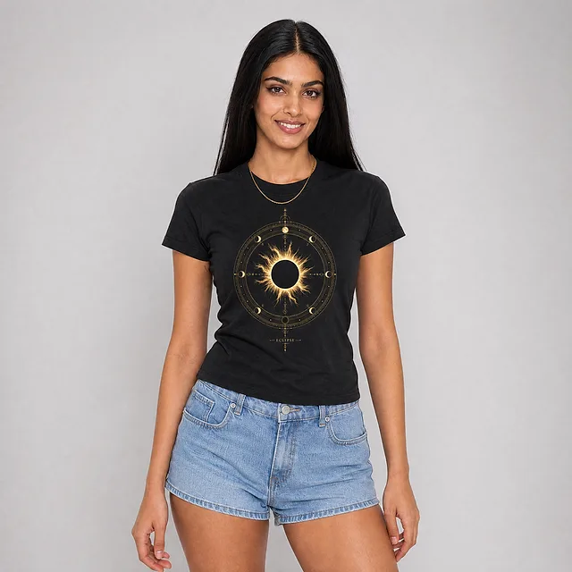 Totality · The Black Sun Tee on model