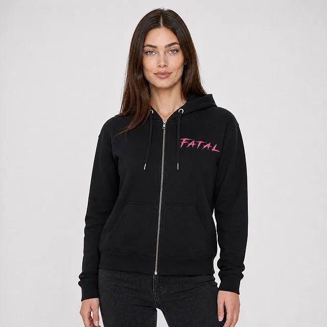 FATAL Ritual Zip Hoodie on model