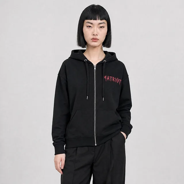 MATRIOT Zip Ritual Hoodie on model