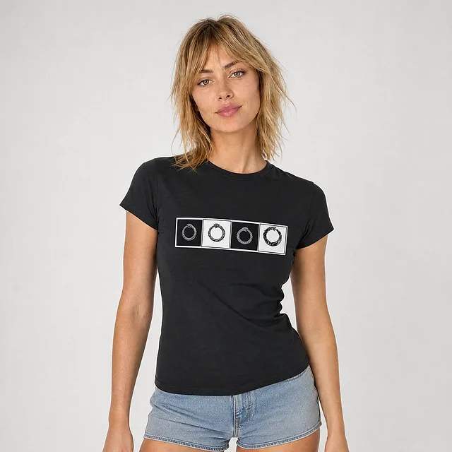 Ouroboros Checkerboard Tee on model