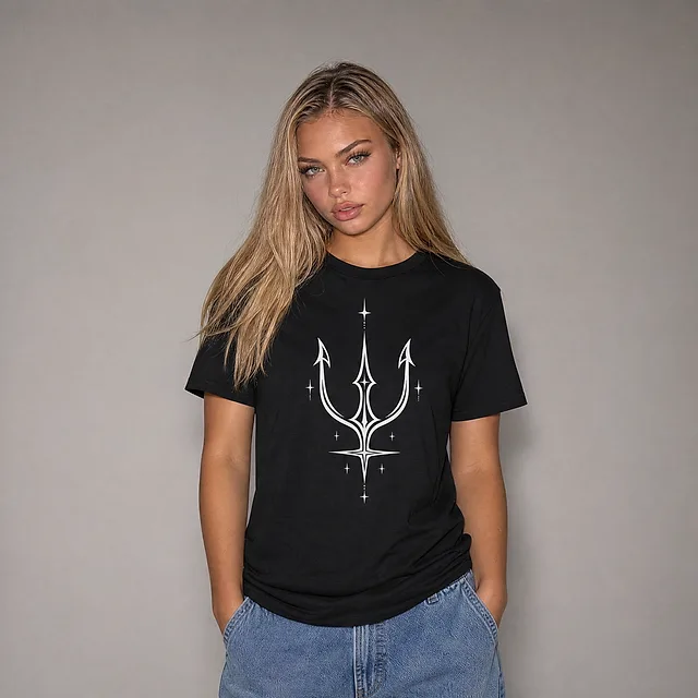 Neptune Sigil Tee on model