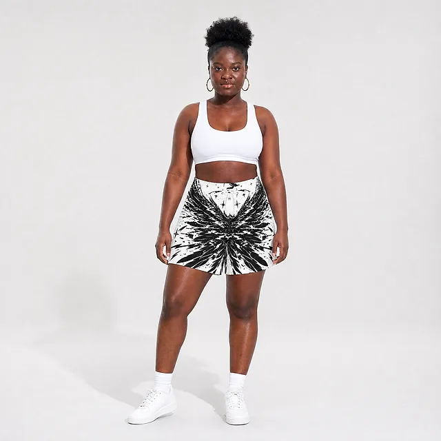 Angel Static Board Shorts on model