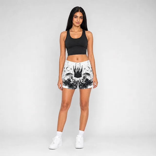 Astral Crown Board Shorts on model