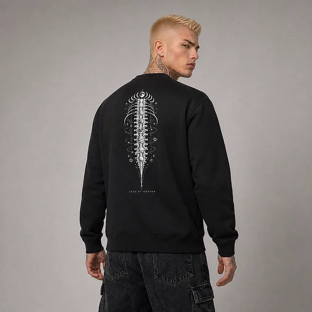 Axis of Heaven Sweatshirt on model