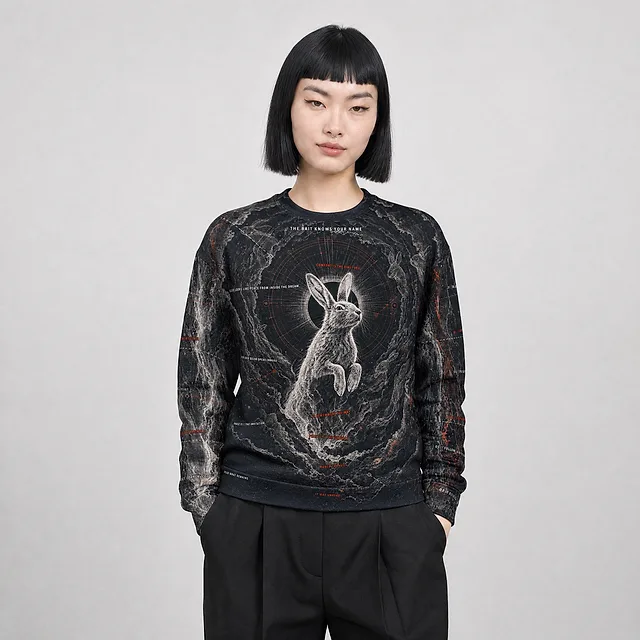 The Bait Knows Your Name Sweatshirt on model