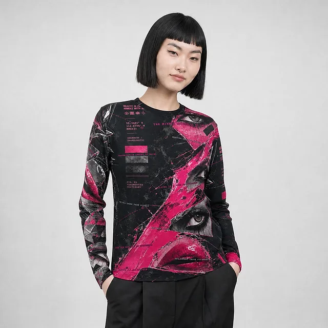Heretic Mirror Sweatshirt on model