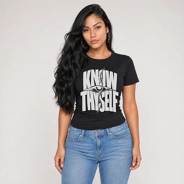 Know Thyself Tee on model