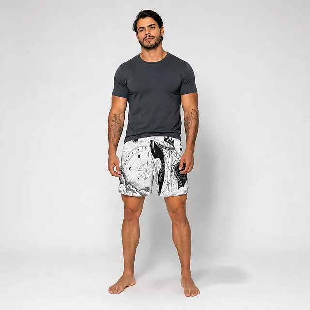 Oracle Court Board Shorts on model