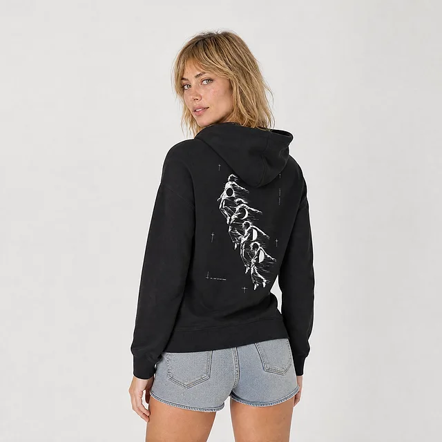 Phase Shift Hoodie on model