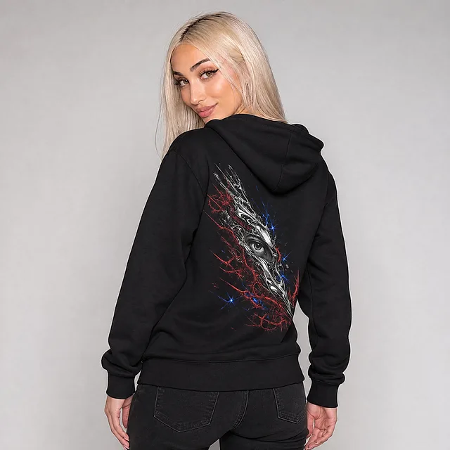 Starfall 99 / Redshift Hoodie on model