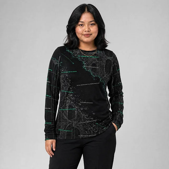 The Second Dark Sweatshirt on model