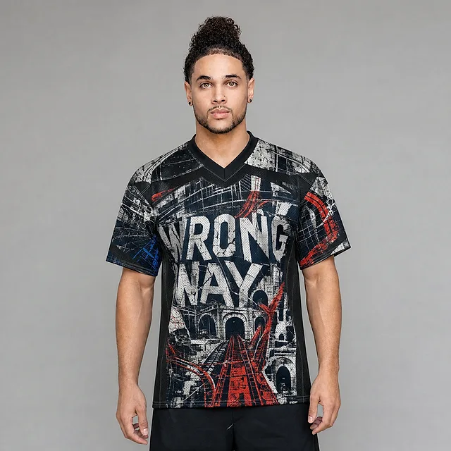 Wrong Way Heaven Jersey on model