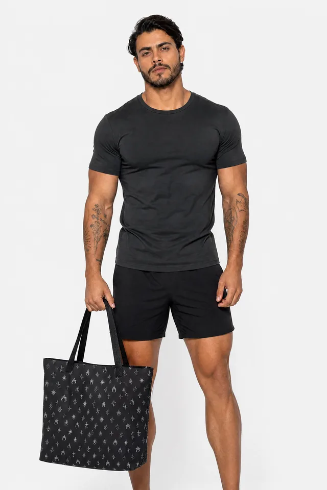 Cosmic Monogram Tote on model