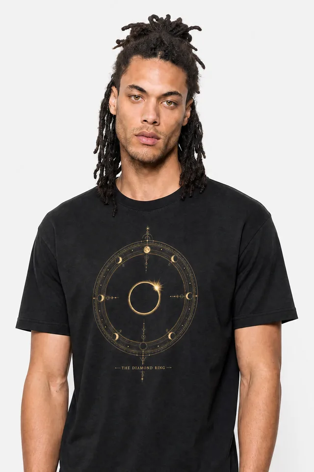 The Diamond Ring Tee on model
