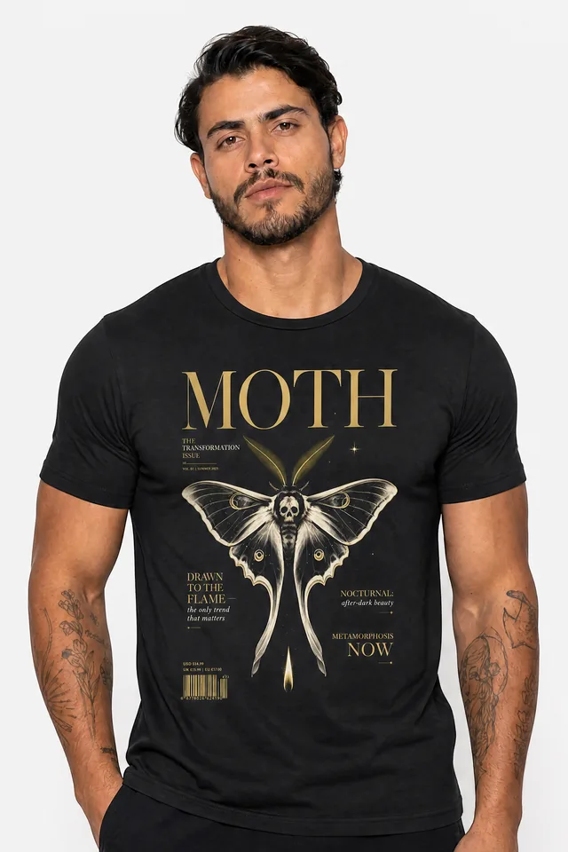 Magazine Cover Tee on model