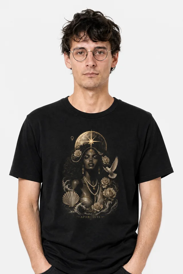 Aphrodite · The Seductress Tee on model
