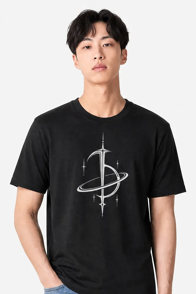 Saturn Sigil Tee on model
