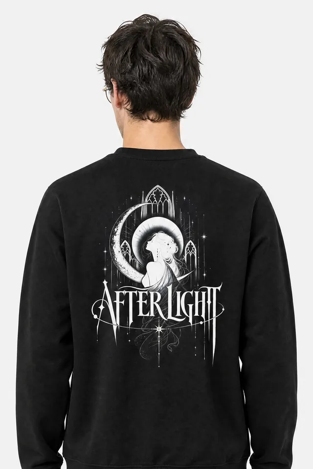 Crescent Vigil Sweatshirt on model