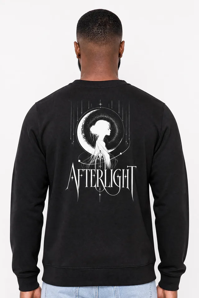 Dissolving Halo Sweatshirt on model