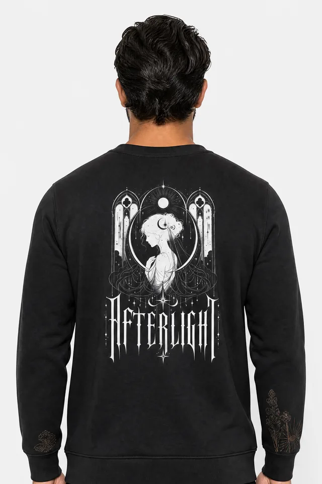 Stained Arch Sweatshirt on model