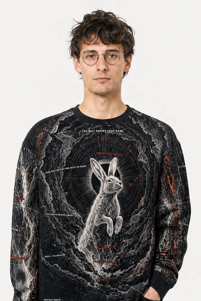 The Bait Knows Your Name Sweatshirt on model