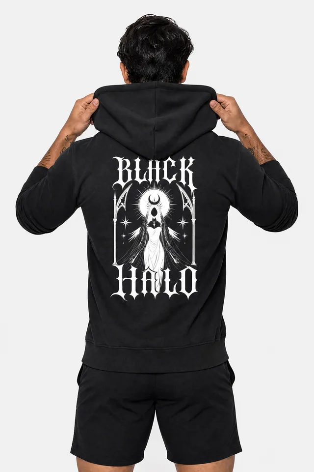 Night Bride Hoodie on model