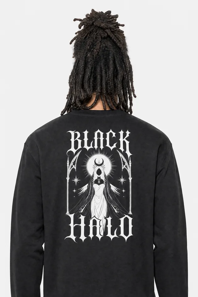 Night Bride Sweatshirt on model