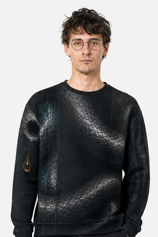Calm Is Armed Sweatshirt on model