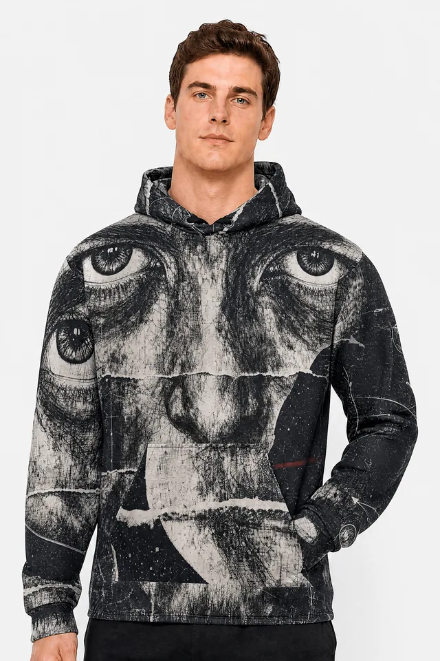 Lunar Afterimage Hoodie on model