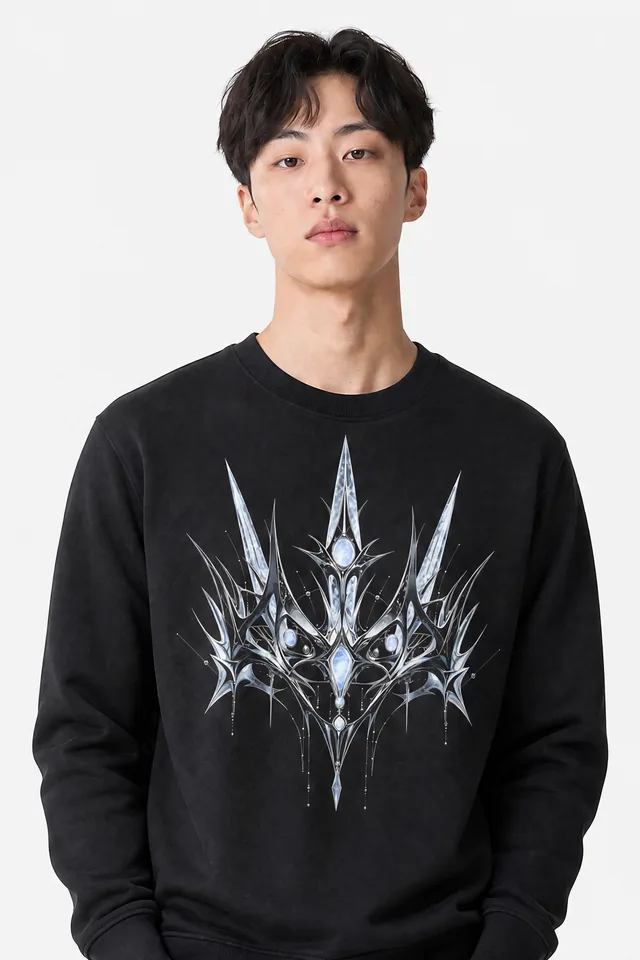 Thorn Crown Sweatshirt on model