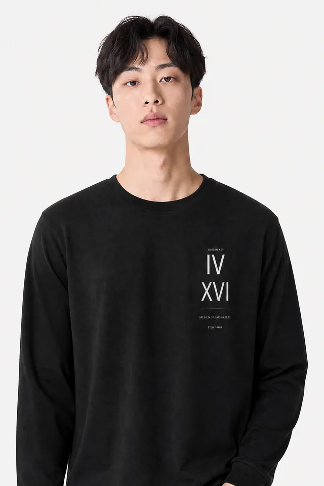The Origin Key Long Sleeve on model