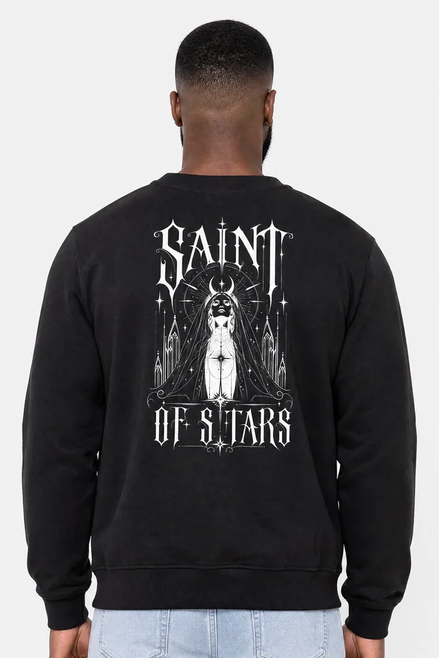 Silent Vigil Sweatshirt on model