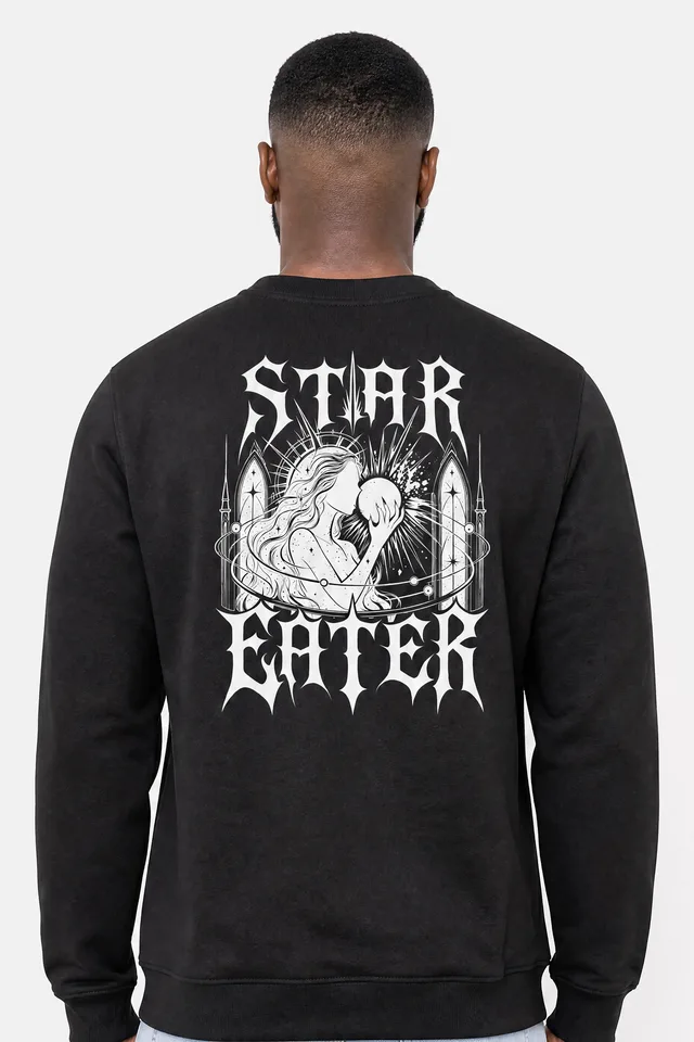 Moon Cradle Sweatshirt on model