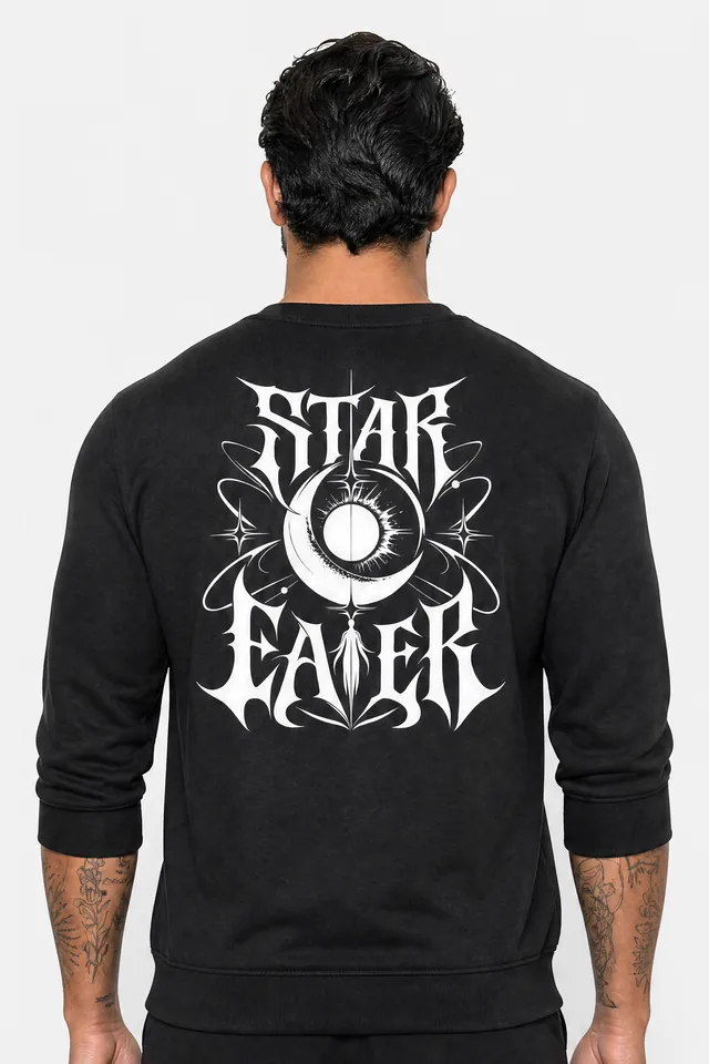 Serpent Moon Sweatshirt on model