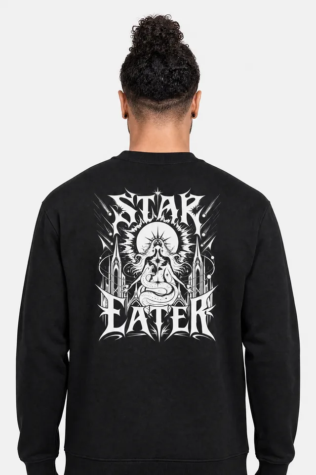 Serpent Saint Sweatshirt on model