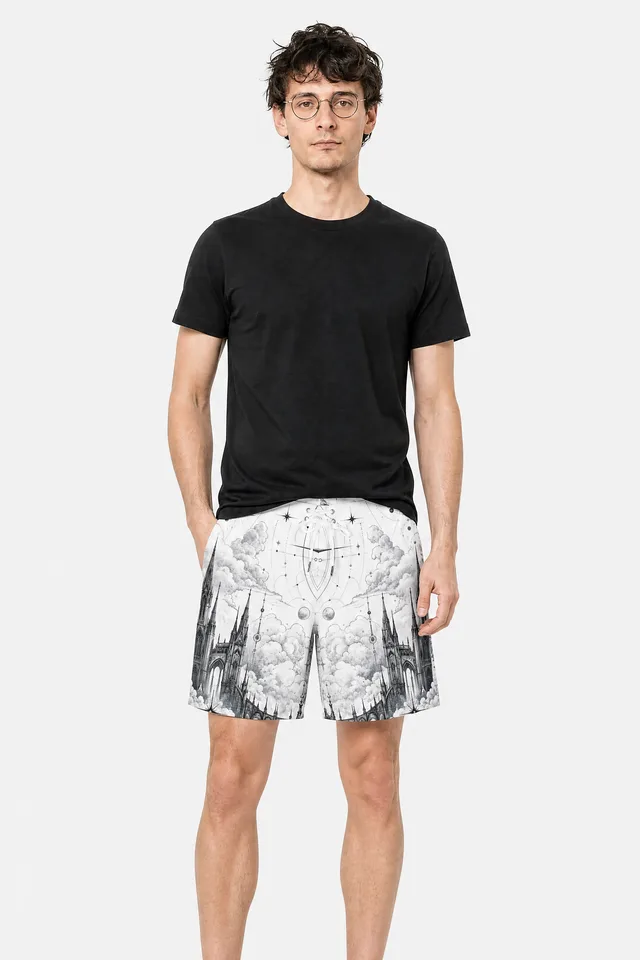 Starborne Relic Board Shorts on model