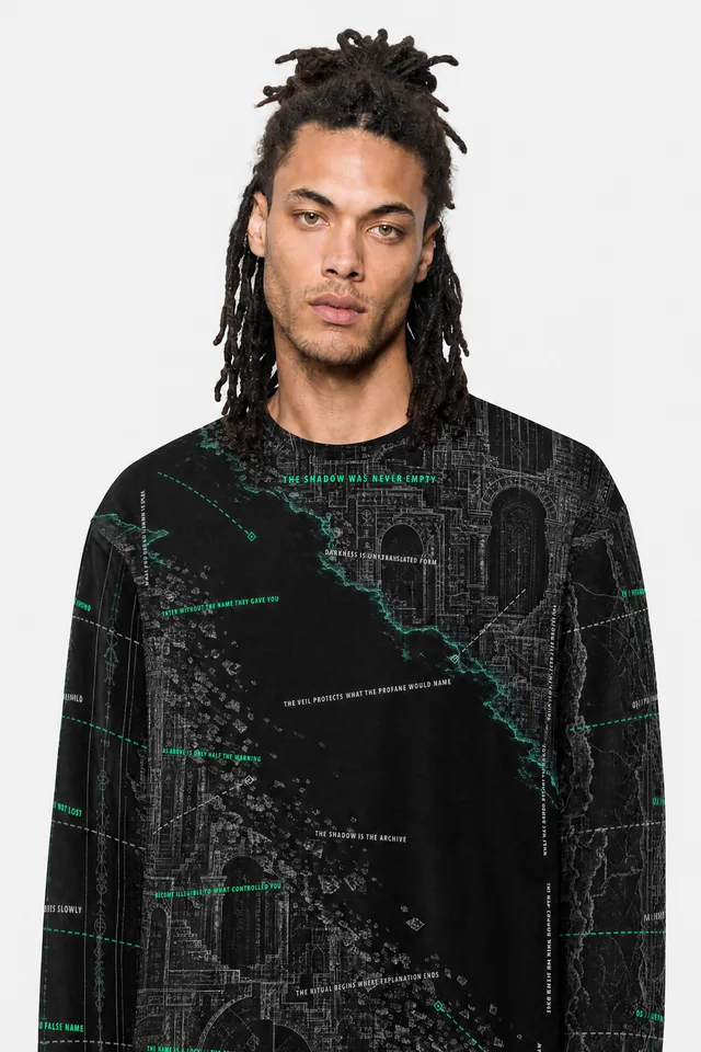 The Second Dark Sweatshirt on model