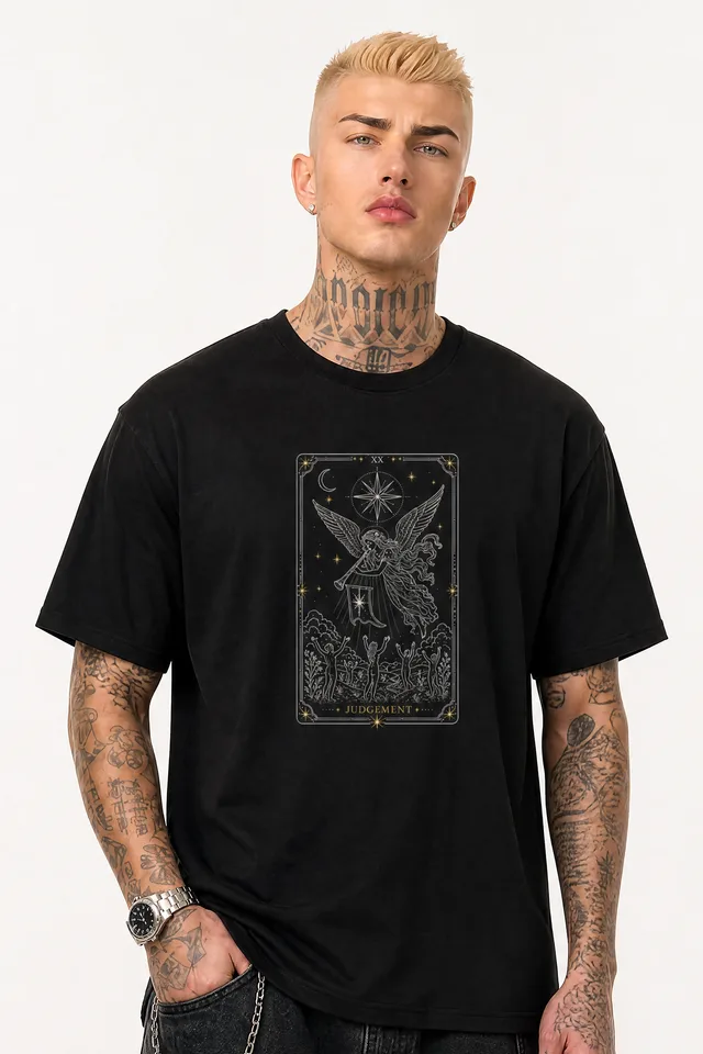 Judgement Tarot Tee on model