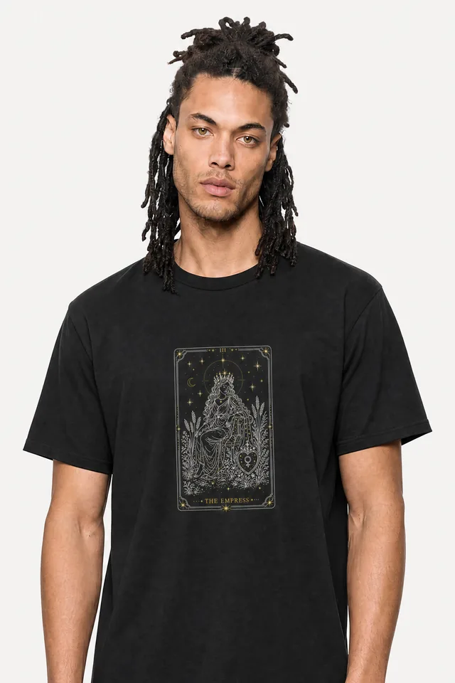 The Empress Tarot Tee on model