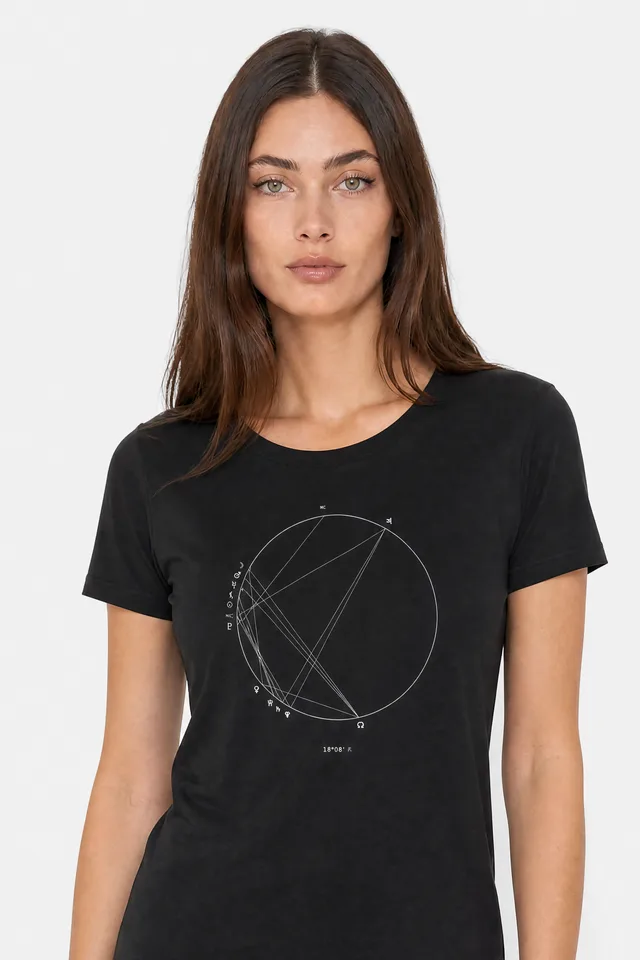 The Natal Chart Tee on model