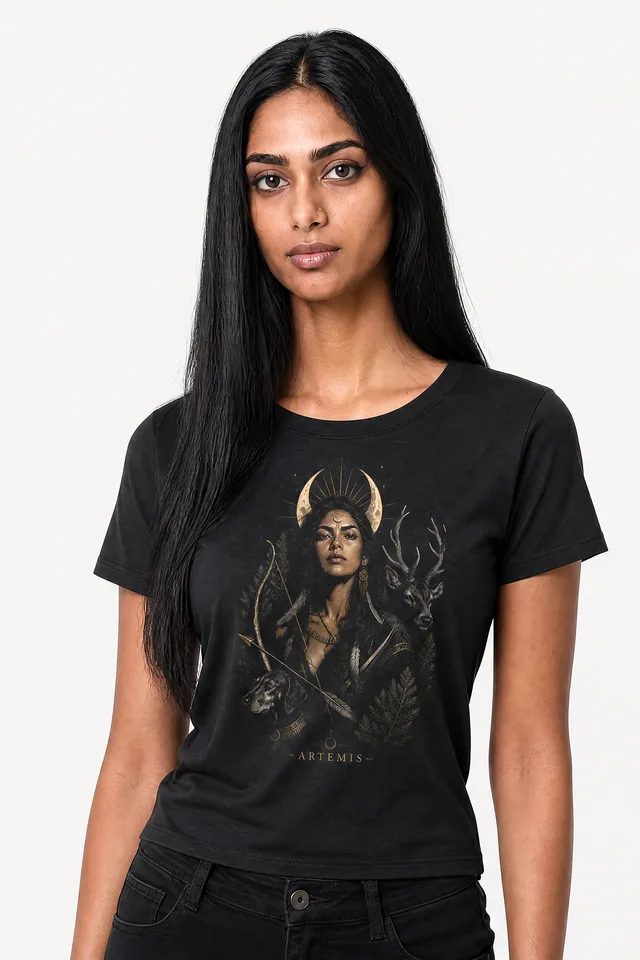 Artemis · The Huntress Tee on model