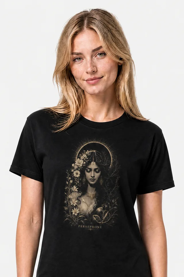 Persephone · The Dark Queen Tee on model