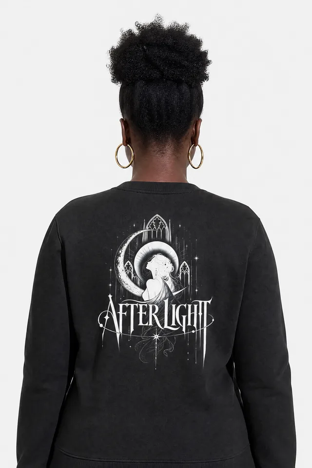 Crescent Vigil Sweatshirt on model