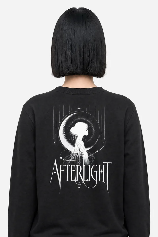 Dissolving Halo Sweatshirt on model