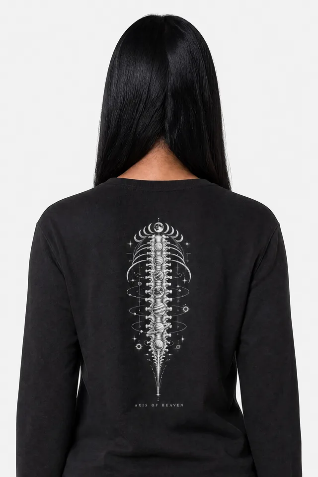 Axis of Heaven Sweatshirt on model