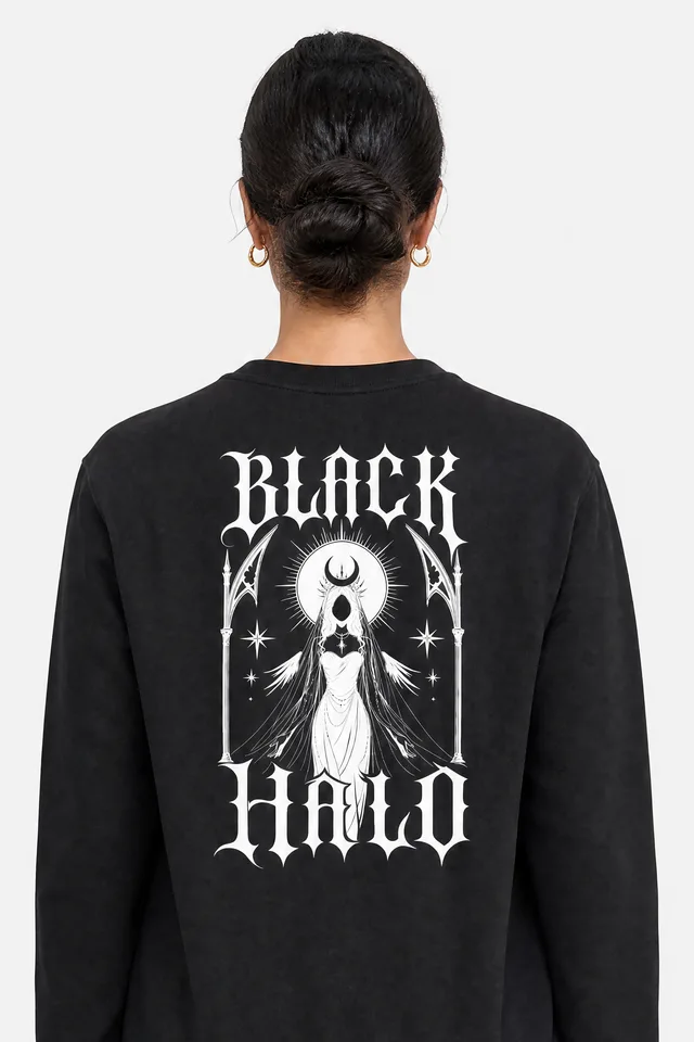 Night Bride Sweatshirt on model
