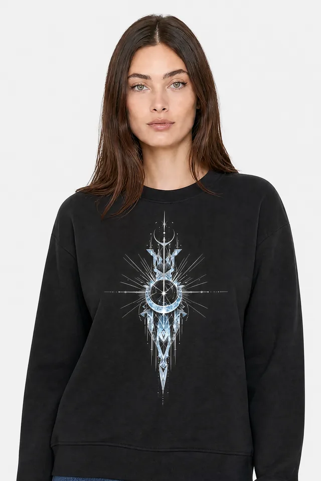 Shard Spire Sweatshirt on model