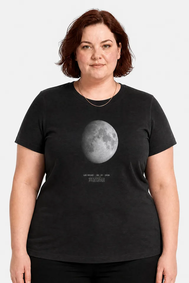 The Full-Scale Moon Tee on model