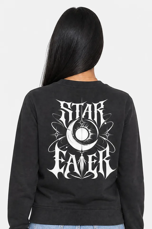 Serpent Moon Sweatshirt on model